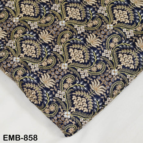 Indian Embroidery Fabric by the yard Embroidered Wedding Costumes Fabric Regency Reticules Victorian Handbags Marie Antoinette Junk Journals