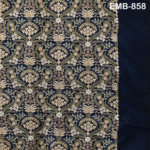 Indian Embroidery Fabric by the yard Embroidered Wedding Costumes Fabric Regency Reticules Victorian Handbags Marie Antoinette Junk Journals