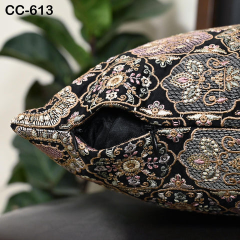 Boho Embroidered Pillowcase | Handmade Embroidery Throw Pillow Cover | Decorative Cushion cover | Personalised Gift for Home Decor & Wedding