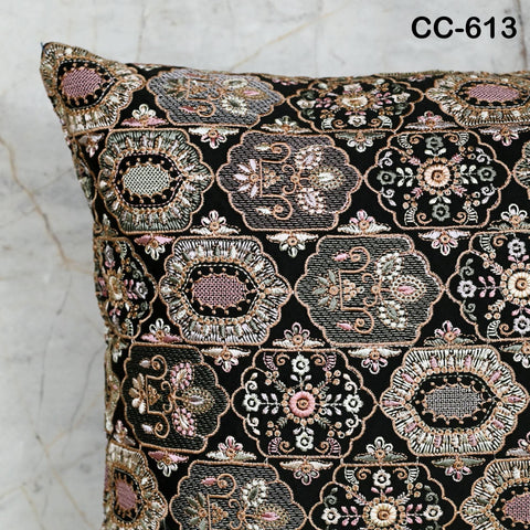 Boho Embroidered Pillowcase | Handmade Embroidery Throw Pillow Cover | Decorative Cushion cover | Personalised Gift for Home Decor & Wedding