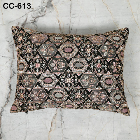 Boho Embroidered Pillowcase | Handmade Embroidery Throw Pillow Cover | Decorative Cushion cover | Personalised Gift for Home Decor & Wedding