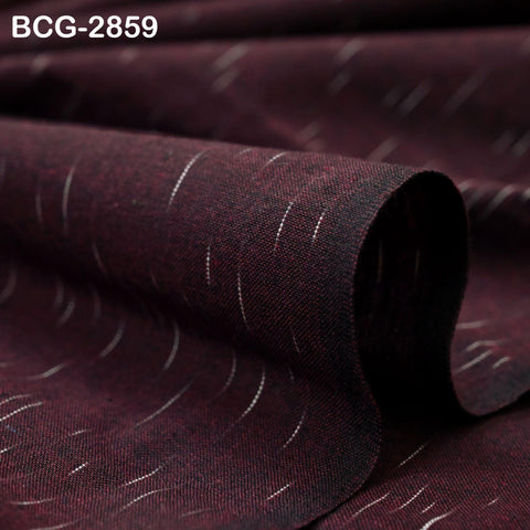 Burgundy Ikat Cotton Fabric Handloom Fabric by the yard Summer Dresses Material Home Decor Yarn Dyed Remnant Quilting Table Runner