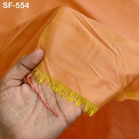 80 gsm Iridescent Indian Pure Silk Fabric by the yard Light Weight Soft Silk Curtains Scarf Costume Apparel Wedding Evening Dresses Dolls