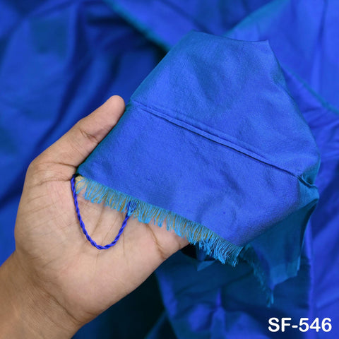 80gsm Royal Blue Indian Pure Silk Fabric by the yard Mulberry Silk Home decor Curtains Scarf Costume Apparel Wedding Evening Dresses Doll