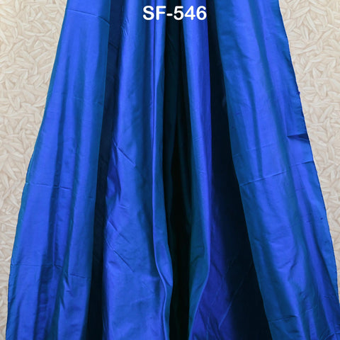 80gsm Royal Blue Indian Pure Silk Fabric by the yard Mulberry Silk Home decor Curtains Scarf Costume Apparel Wedding Evening Dresses Doll