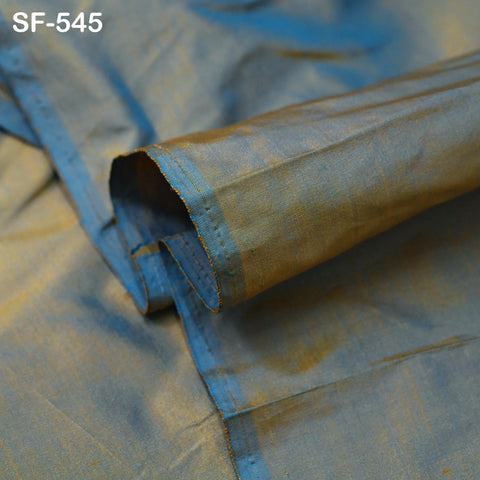 80gsm Indian Pure Silk Fabric by yard Soft Silk Scarf Apparel Textile Wedding Evening Renaissance Dress Theatrical Costumes Turquoise Brown