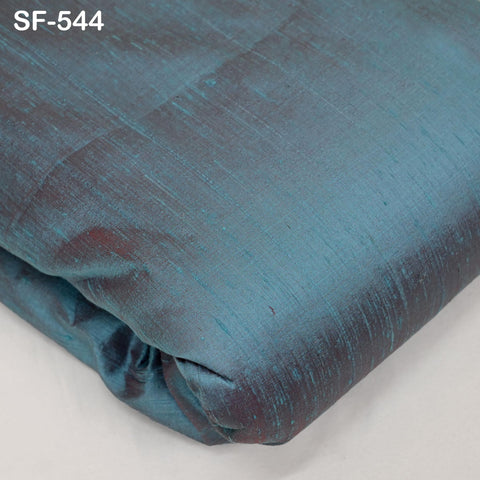Iridescent Blue Red Pure Dupioni Fabric Yardage Wedding Bridesmaid Prom Dresses Indian Raw Silk Dupion Crafting Sewing Drapery