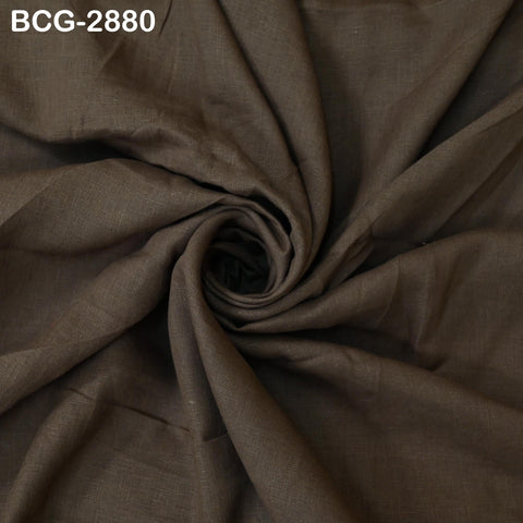 56'' Brown Pure Linen fabric by the yard Extra Wide Natural Linen Women Summer Dresses Shirts Skirts Crafting Sewing Curtains Home Decor