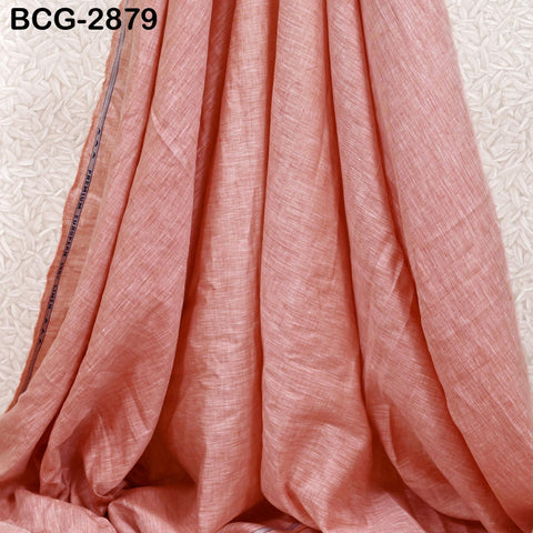 56'' Peach Pure Linen fabric by the yard Extra Wide Natural Linen Women Summer Dresses Shirts Skirts Crafting Sewing Curtains Home Decor