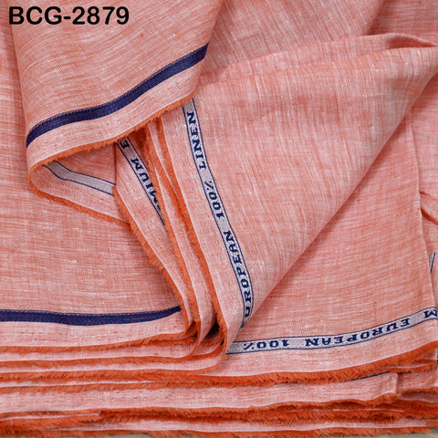 56'' Peach Pure Linen fabric by the yard Extra Wide Natural Linen Women Summer Dresses Shirts Skirts Crafting Sewing Curtains Home Decor