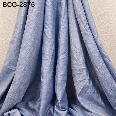 56'' Blue Pure Linen fabric by the yard Extra Wide Natural Linen Women Summer Dresses Shirts Skirts Crafting Sewing Curtains Home Decor