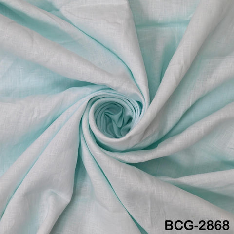 56'' Ice Blue Pure Linen fabric by the yard Extra Wide Natural Linen Women Summer Dresses Shirt Skirt Crafting Sewing Curtains Home Decor