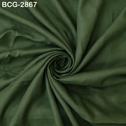 56'' Green Pure Linen fabric by the yard Extra Wide Natural Linen Women Summer Dresses Shirt Skirt Crafting Sewing Curtains Home Decor