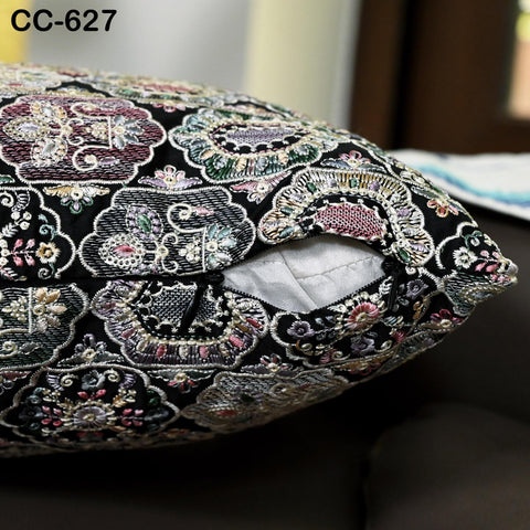 Embroidered Cushion Cover Handmade Embroidery Throw Pillow Decorative Home Decor Pillow Cover House Warming Bridal Shower Wedding Gift