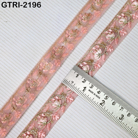 9 Yard 3cm Embroidery Ribbon for Kids Crafting Sewing Costumes Dog Collar Tote Bags, Lampshades, Holidays Decor Embroidered Embellishment