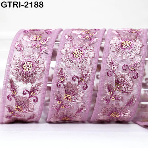 9 Yard Embroidery 3cm Ribbons Fabric Trim 6cm Indian Embroidered DIY Crafting Border Sewing Tote Bag Shoe Making Costumes Holiday Ornaments