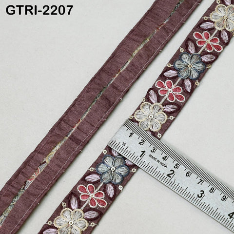 9 Yard 3cm Embroidery Ribbon for Kids Crafting Sewing Costumes Dog Collar Tote Bags, Lampshades, Holidays Decor Embroidered Embellishment