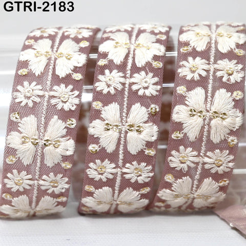 9 Yard Embroidery Ribbons Trim 6cm Indian Embroidered Fabric DIY Crafting Border Sewing Tote Bag Shoe Making Costumes Holiday Ornaments 3cm