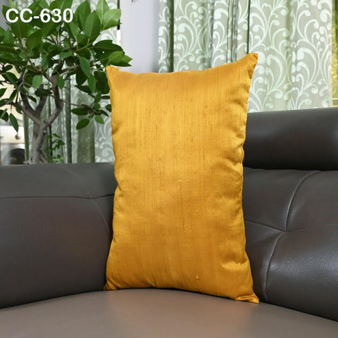 Honey Yellow Pure Dupioni Silk Pillowcase, Cushion Cover Rectangle Handmade Pure Shantung Silk Pillow Decorative Home Decor Wedding Gift