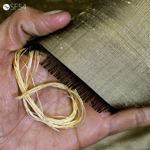 Iridescent Gold Grey Dupioni Silk Square Pillowcase, Luxury Cushion Cover Handmade Shantung Silk Throw Pillow, Home Decor House Warming Gift