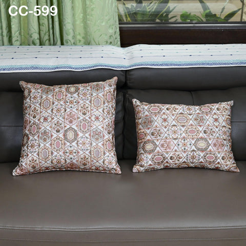 Boho Geometric Embroidered Cushion cover | Pastel color Embroidered Throw Pillow | Tribal Bohemian Sofa Decor | Handmade Cover Turkish kilim