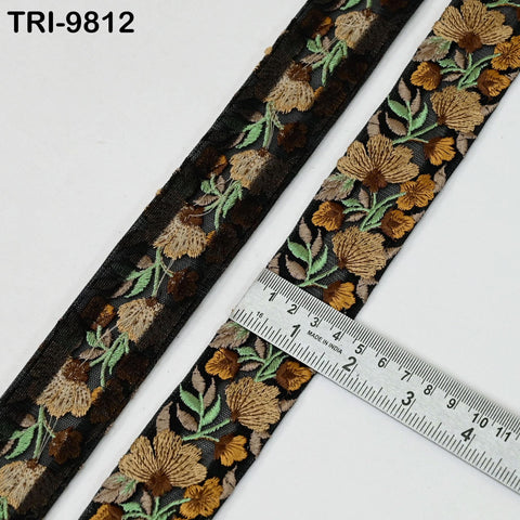 9 Yard Decorative Indian Trims Sari Embellishments Embroidery Clutches Ribbon Cushions Sewing Crafting Trimmings Curtains Headbands Borders