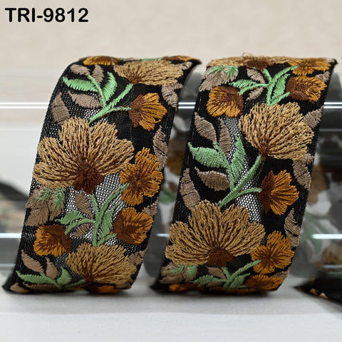 9 Yard Decorative Indian Trims Sari Embellishments Embroidery Clutches Ribbon Cushions Sewing Crafting Trimmings Curtains Headbands Borders