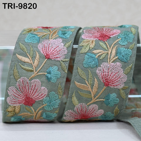 9 Yard Decorative Indian Trims Sari Embellishments Embroidery Clutches Ribbon Cushions Sewing Crafting Trimmings Curtains Headbands Borders