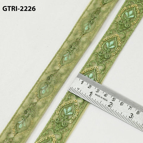 9 Yard Embroidery Ribbon for Kids Crafting Sewing Costumes Dog Collar Tote Bags, Lampshades, Holidays Decor Embroidered Embellishment 3cm