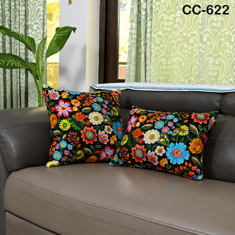 Embroidered Pillowcase | Multicolor Handmade Embroidery Throw Pillow cover Euro Body Sham, Cushion Cover Boho Home Decor HouseWarming Gift