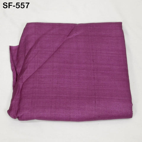 Raspberry Pure Tussar Silk Fabric by the yard Indian Plain Raw Silk Wild Natural Handmade Peace Silk Tussah Wedding Dress Material