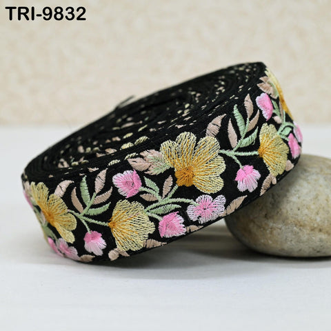 9 Yard Decorative Indian Trims Sari Embellishments Embroidery Clutches Ribbon Cushions Sewing Crafting Trimmings Curtains Headbands Borders