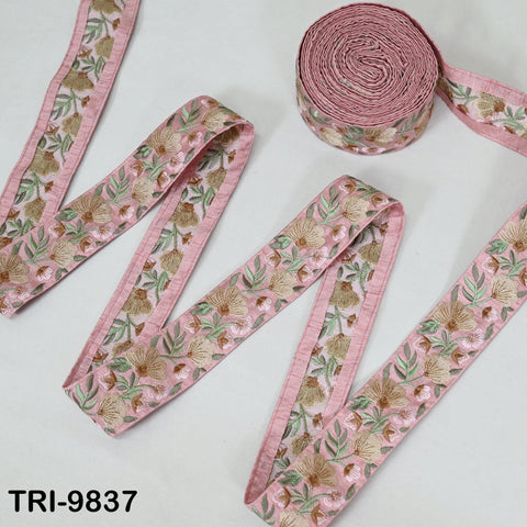 9 Yard Decorative Indian Trims Sari Embellishments Embroidery Clutches Ribbon Cushions Sewing Crafting Trimmings Curtains Headbands Borders