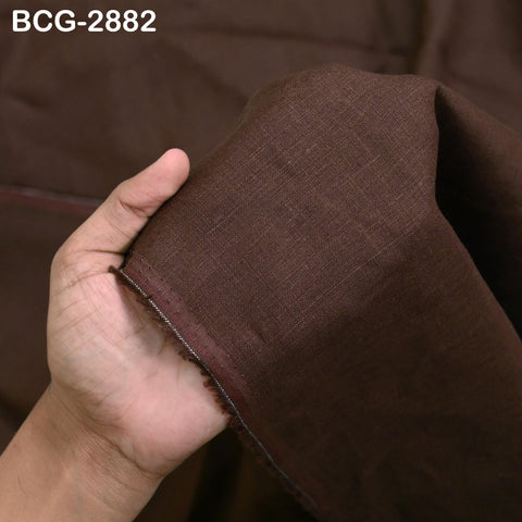 56'' Brown Pure Linen fabric by the yard Extra Wide Natural Linen Women Summer Dresses Shirts Skirts Crafting Sewing Curtains Home Decor