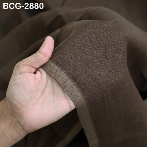 56'' Brown Pure Linen fabric by the yard Extra Wide Natural Linen Women Summer Dresses Shirts Skirts Crafting Sewing Curtains Home Decor