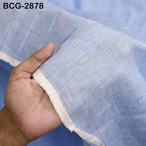 56'' Sky Blue Pure Linen fabric by the yard Extra Wide Natural Linen Women Summer Dresses Shirts Skirts Crafting Sewing Curtains Home Decor