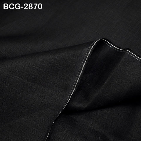 56'' Black Pure Linen fabric by the yard Extra Wide Natural Linen Women Summer Dresses Shirt Skirt Crafting Sewing Curtains Home Decor