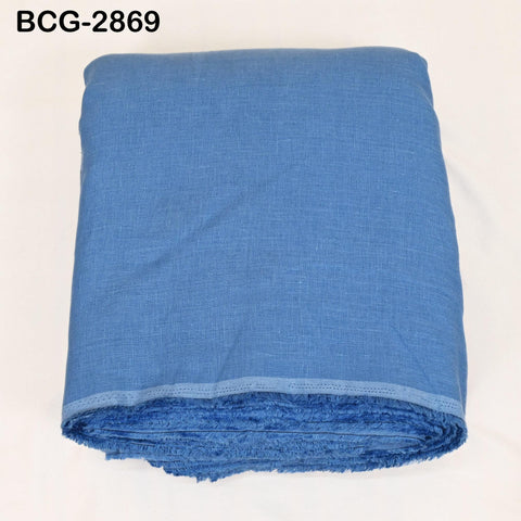 56'' Blue Pure Linen fabric by the yard Extra Wide Natural Linen Women Summer Dresses Shirt Skirt Crafting Sewing Curtains Home Decor