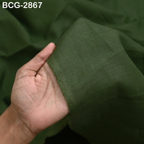 56'' Green Pure Linen fabric by the yard Extra Wide Natural Linen Women Summer Dresses Shirt Skirt Crafting Sewing Curtains Home Decor