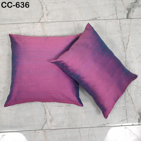 Purple Iridescent Pure Silk Pillowcase, Handmade Oversized Lumbar Cover, Dupioni Silk Sham Pillow cover, Home Decor, Bridesmaid Gift for her