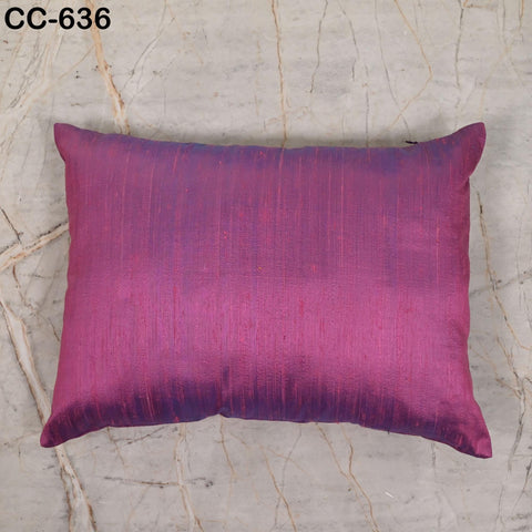 Purple Iridescent Pure Silk Pillowcase, Handmade Oversized Lumbar Cover, Dupioni Silk Sham Pillow cover, Home Decor, Bridesmaid Gift for her