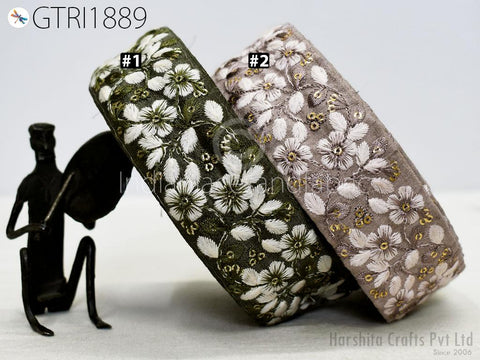 9 Yard 4cm Wedding Dress Embroidered Lace Dress Indian Sequin Saree Crafting Sewing Costumes Bridesmaid Lehenga Drapery Dupatta Making Lace