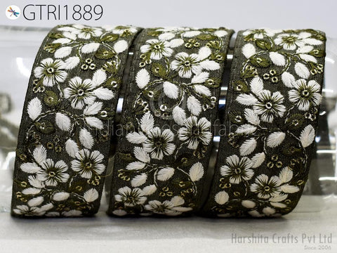 9 Yard 4cm Wedding Dress Embroidered Lace Dress Indian Sequin Saree Crafting Sewing Costumes Bridesmaid Lehenga Drapery Dupatta Making Lace