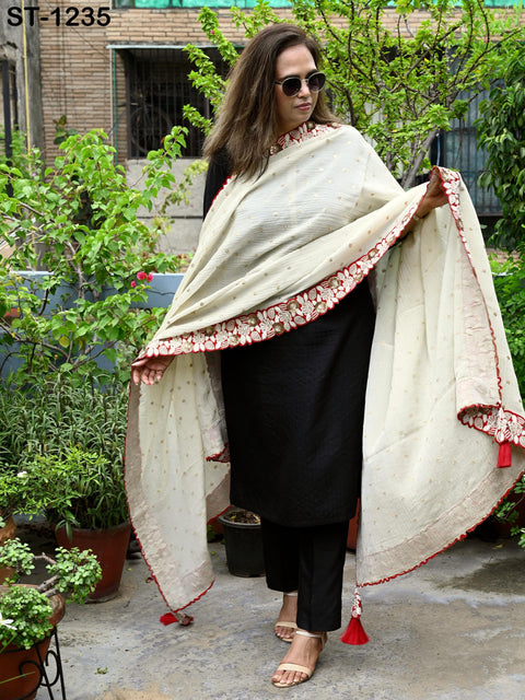 Red Gold Zari Tissue Dupatta for Women Bridal Wedding lehenga Heavy Chunni Veil Sequin Scarf, Indian Ethnic Dress Costume Bridesmaid's Gift