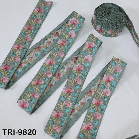 9 Yard Decorative Indian Trims Sari Embellishments Embroidery Clutches Ribbon Cushions Sewing Crafting Trimmings Curtains Headbands Borders