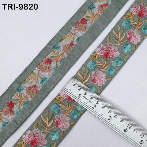 9 Yard Decorative Indian Trims Sari Embellishments Embroidery Clutches Ribbon Cushions Sewing Crafting Trimmings Curtains Headbands Borders