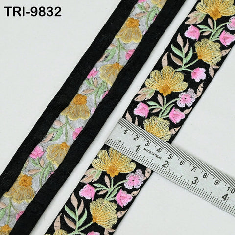 9 Yard Decorative Indian Trims Sari Embellishments Embroidery Clutches Ribbon Cushions Sewing Crafting Trimmings Curtains Headbands Borders