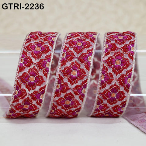9 Yard Indian Costumes Tape Blazers Bags Table Runner Quilting 3cm Embroidered Lace Dresses Making Sewing Trim DIY Crafting Wedding