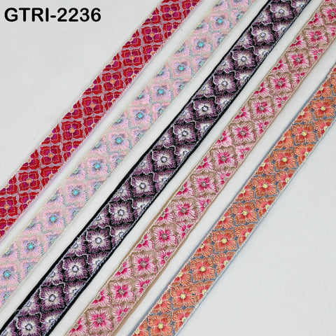 9 Yard Indian Costumes Tape Blazers Bags Table Runner Quilting 3cm Embroidered Lace Dresses Making Sewing Trim DIY Crafting Wedding