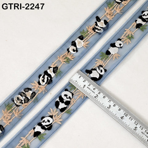 9 Yard Embroidery Trim Ribbon Tapes | Embellishment DIY Sewing Crafting Dog Collars 35mm Embroidered Fabric Sari Border | Gift Wrapping Lace